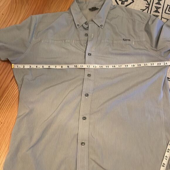 Eddie Bauer Men's Moisture Wicking Woven Tech Short Sleeve Shirt  cargo - Picture 6 of 7